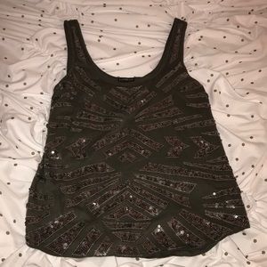 Gorgeous barley worn EXPRESS beaded shirt